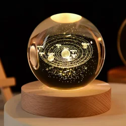3D Crystal Ball LED Night Light