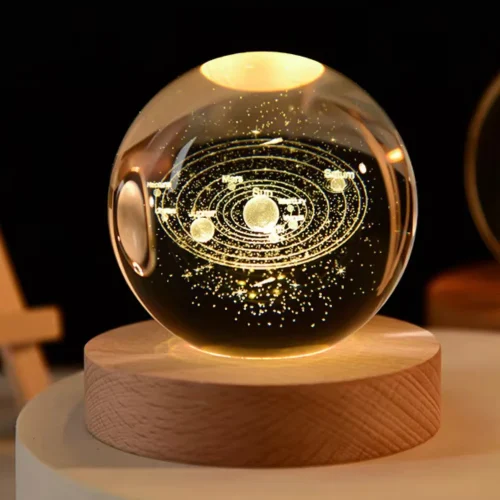 3D Crystal Ball LED Night Light