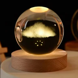 3D Crystal Ball LED Night Light