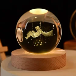 3D Crystal Ball LED Night Light