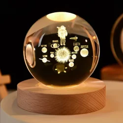 3D Crystal Ball LED Night Light