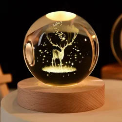 3D Crystal Ball LED Night Light