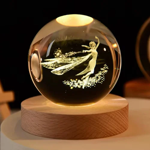 3D Crystal Ball LED Night Light