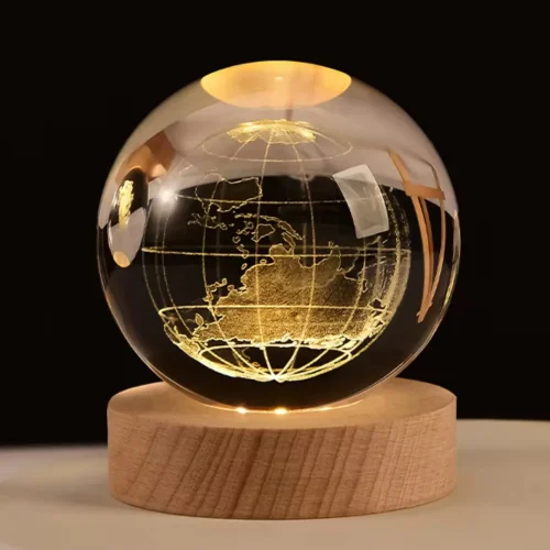 3D Crystal Ball LED Night Light