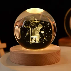 3D Crystal Ball LED Night Light