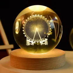 3D Crystal Ball LED Night Light