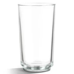 Clear drinking glass