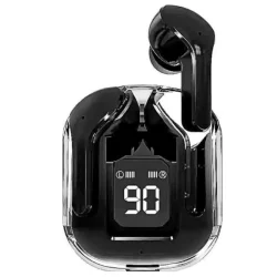 AIRPODS with 20 Hours Playback and transparent Display  Bluetooth Headset ( BLACK )