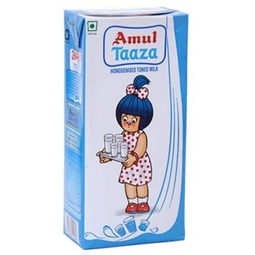 Amul Taaza Homogenized toned Milk, 200 ml