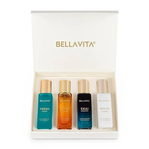 Bella Vita Luxury Unisex Eau De Parfum Gift Set 4 x 20ml for Men & Women
