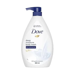 Dove Deeply Nourishing Body Wash, With Exfoliating Beads For Softer, Smoother Skin, 800 ml