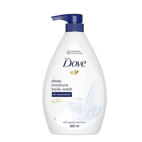 Dove Deeply Nourishing Body Wash, With Exfoliating Beads For Softer, Smoother Skin, 800 ml