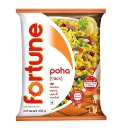 FORTUNE Thick Poha, Source of Fibre and Protein, 500grams