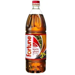 Fortune Premium Kachi Ghani Pure Mustard Oil, 1Litre PET Bottle