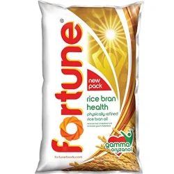 Fortune Rice Bran Health Oil, Cooking Oil for Healthier Heart, 1L Pouch