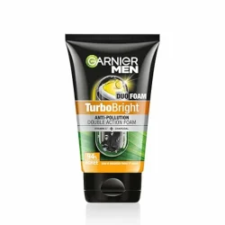 Garnier Men, Face Wash, Brightening & Anti-Pollution, TurboBright Double Action 100 g