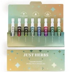 Just Herbs EDP Perfumes Trial Set of 8 x 3ml Long Lasting Pocket Perfume Fragrances for Men and Women