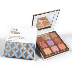 Just Herbs Eyeshadow Palette 9 in 1 Long Lasting Blendable Eye Makeup Palette