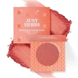 Just Herbs Nourishing Powder Blush Infused with Beetroot & Gotukola Highly Pigmented, Buildable Suitable for All Skin Tones - 3.5 g