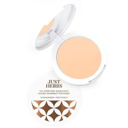 Just Herbs Oil Control Radiance Booster Age Defying Compact Powder for face Makeup 9g
