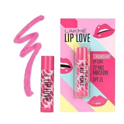 LAKME Lip Love Chapstick Strawberry, 4.5 G