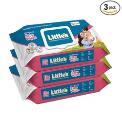 Little's Soft Cleansing Baby Wipes with Lid