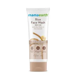 Mamaearth Rice Face Wash With Rice Water & Niacinamide for Glass Skin