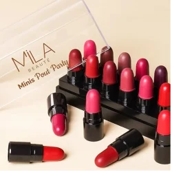 Mila Beaute 12 Creamy Matte Mini Lipstick Kit