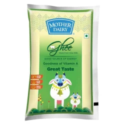 Mother Dairy Cow Ghee Pouch, 1L (902 grams)