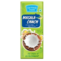 Mother Dairy Spiced Buttermilk, Masala Chach, 180ml Carton, Liquid