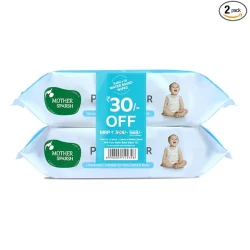 Mother Sparsh 99% Pure Water (Unscented) Baby Wipes with Lid