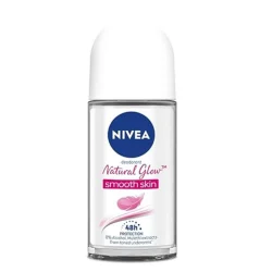 NIVEA Natural Glow Smooth Skin Deodorant Roll On for Women, 50ml