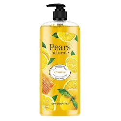 Pears Naturale Refreshing Vitamin C Body Wash with Natural Yuzu Lemon, Vitamin C & Honey Extract  for Refreshed & Radiant Skin 750 ml