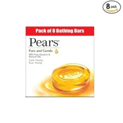 Pears Pure & Gentle Soap Bar (Combo Pack of 8)