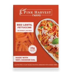 Pink Harvest Farms Red Lentil Fettuccine Pasta