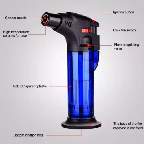 Refillable Jet Flame Blow Torch Lighter - Image 3