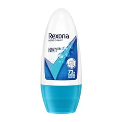 Rexona Shower Fresh Underarm Roll On Deodorant For Women, Antiperspirant, Removes Odour, Keeps Skin Fresh & Clean, Alcohol Free, Skin Friendly, 50 Ml