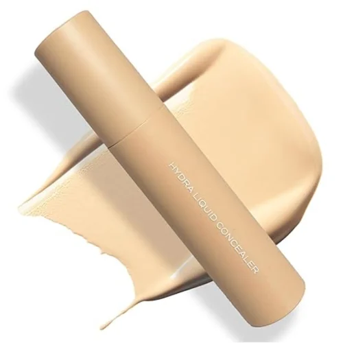 Ruby's Organics Liquid-Cream Concealer for Under-eye Dark Circles & Pigmentation, Full Coverage, Under Eye Cream with Bakuchiol, Easily Blendable, Highly Pigmented, Natural, All Indian Skin Types - HC3, 6.5ml