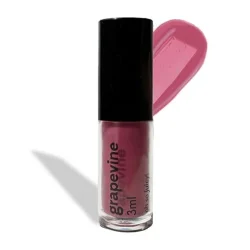 Ruby's Organics Mini Lip Oil Gloss for Women & Girls, All Skin Tones- Moisturizing, Long Lasting, Non Sticky & Non Drying Formula, Glossy Texture, Natural Lip Makeup, Paraben Free - Grapevine, 3 ml