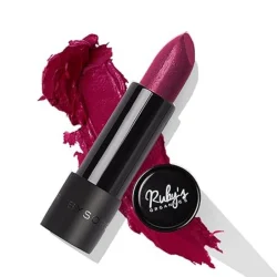 Ruby's Organics Semi-Matte Lipstick for Women All Indian Tones- Highly Pigmented, Moisturizing, Non Drying, Lightweight and Long Lasting- Lip Makeup, Synthetic Chemical Free- Plum, 3.7g