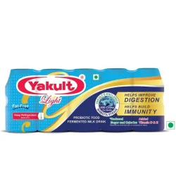 SHALKK Yakult Light Probiotic Drink Liquid, Light Bottle, 65 Ml