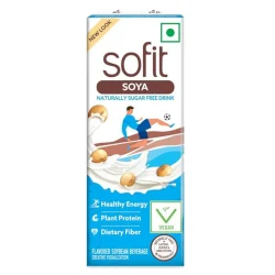 SOFIT Soya Drink Naturally Sugar Free Vegan Drink Enriched With Plant Protein