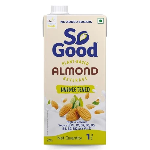 So Good Plant Based Almond Beverage Unsweetened 1 L