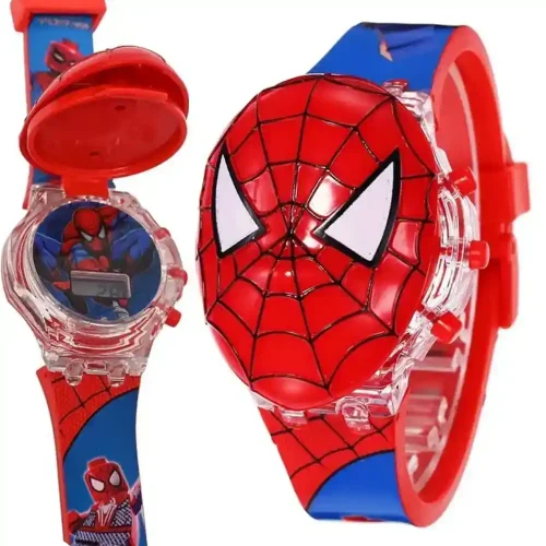 Spider-Man Cartoon Character Digital Watch for Boys