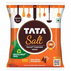 Tata Salt 1 Kg, Free Flowing and Iodised Namak, Vacuum Evaporated, Salt in Fresh