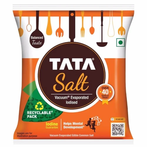 Tata Salt 1 Kg, Free Flowing and Iodised Namak, Vacuum Evaporated, Salt in Fresh