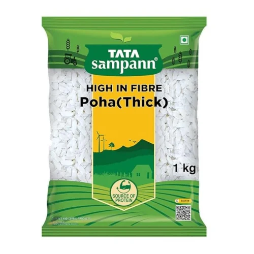 Tata Sampann, High in Fibre Poha(Thick), 1kg