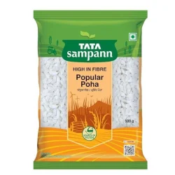 Tata Sampann, High in Fibre Popular Poha(Thick), 500g