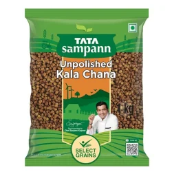 Tata Sampann Unpolished Kala (Black, Brown) Chana, 1kg
