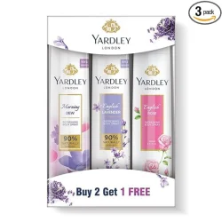 Yardley London Deo Tripack Women, Aerosol, 150Ml